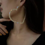 Love heart Hoop Earring