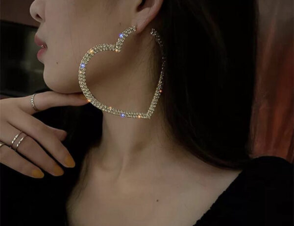 Love heart Hoop Earring