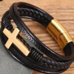 Men Cross fashion Bracelet
